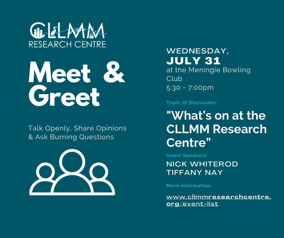 CLLMM Research Centre - Meet & Greet Event | Goyder Institute for Water Research